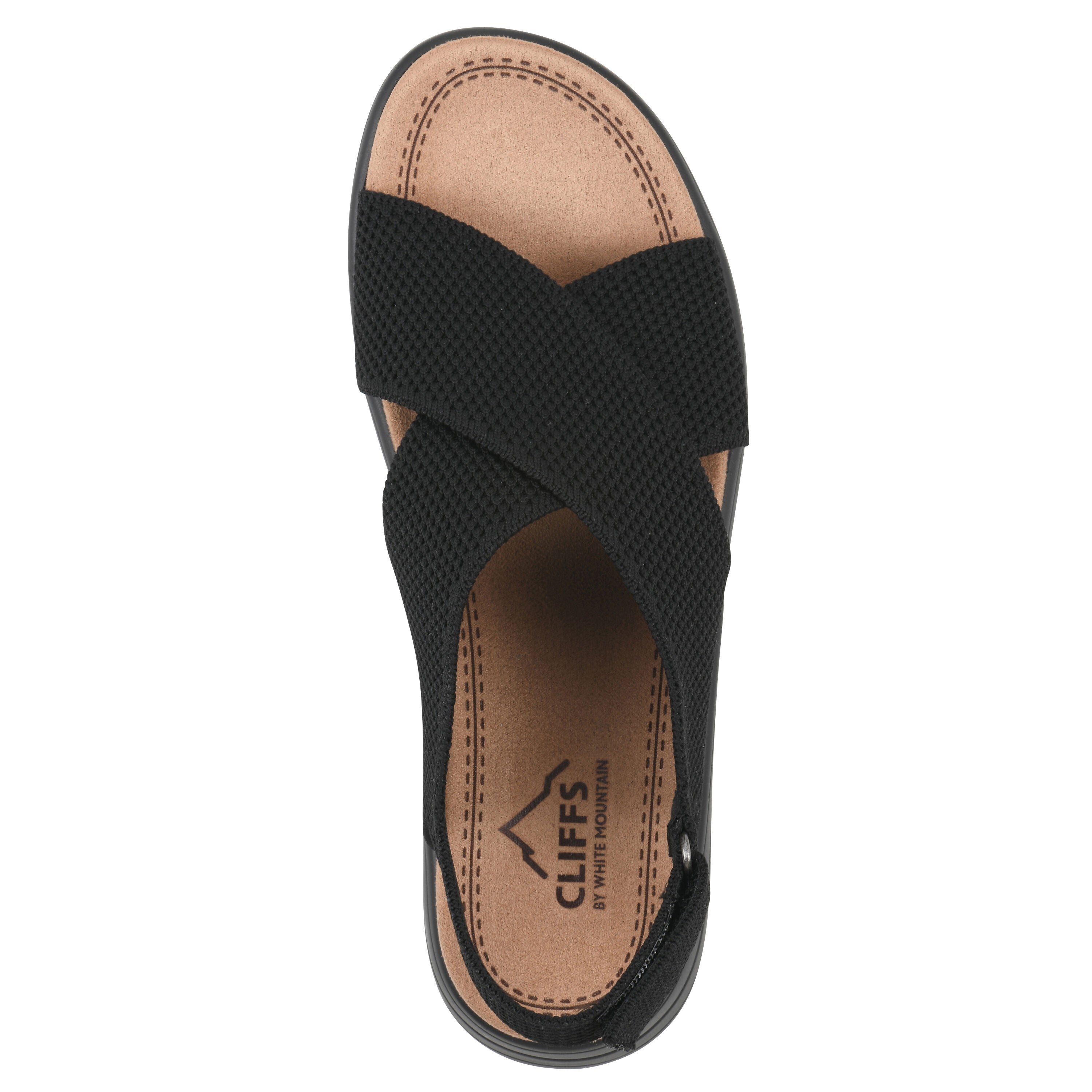 Harleen Flatform Sandal, BLACK FABRIC, alternate image number 4
