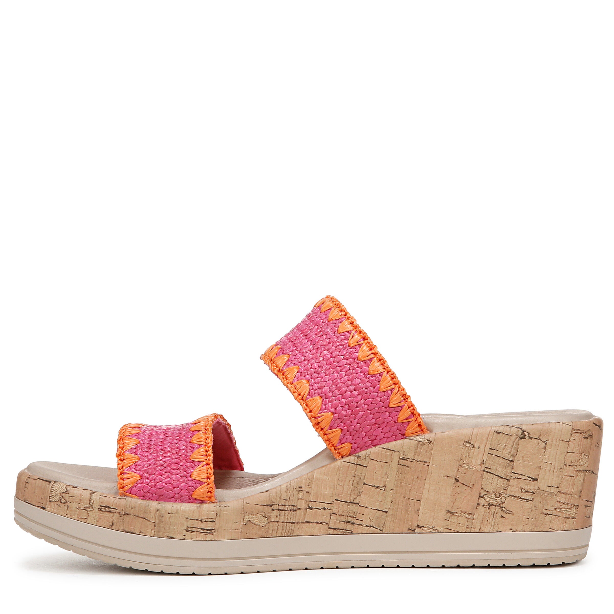 Resort Wedge Sandal, PINK MULTI, alternate image number 5