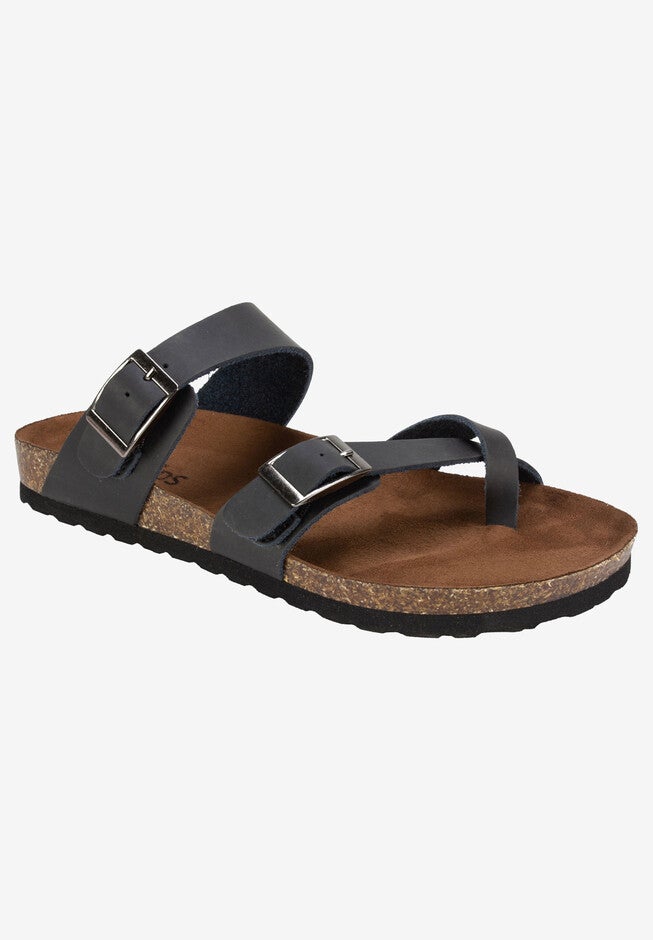 Gracie Sandal, BLACK LEATHER, hi-res image number null