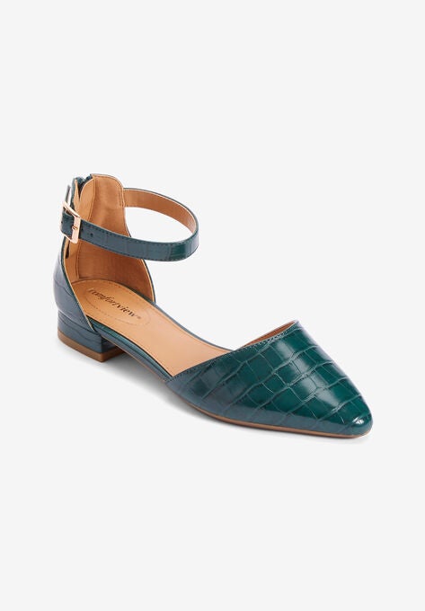 The Loucia Pump , EMERALD CROCO, hi-res image number null