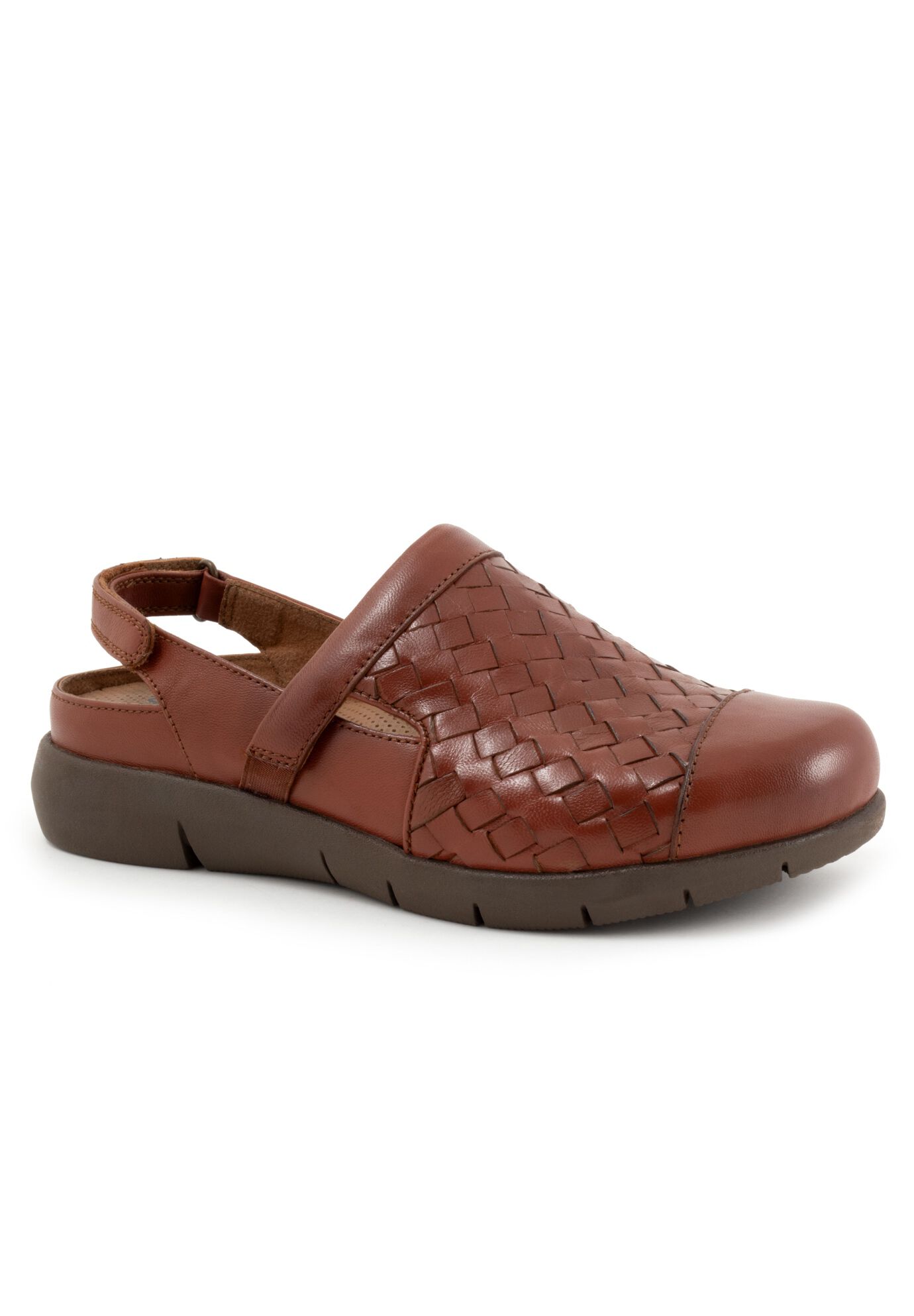 Salina Woven Mules by SoftWalk&reg;, RUST, hi-res image number 0