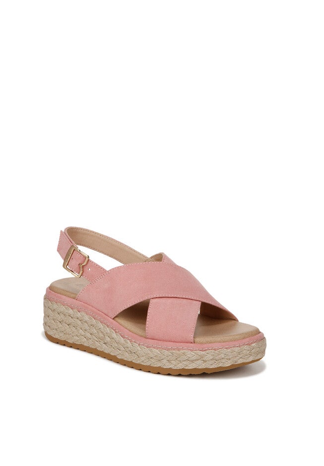 Ember Platform Sandal, ROSE PINK FABRIC, hi-res image number null