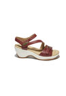 Cindy Ankle Strap Wedge Sandal, RED, hi-res image number null