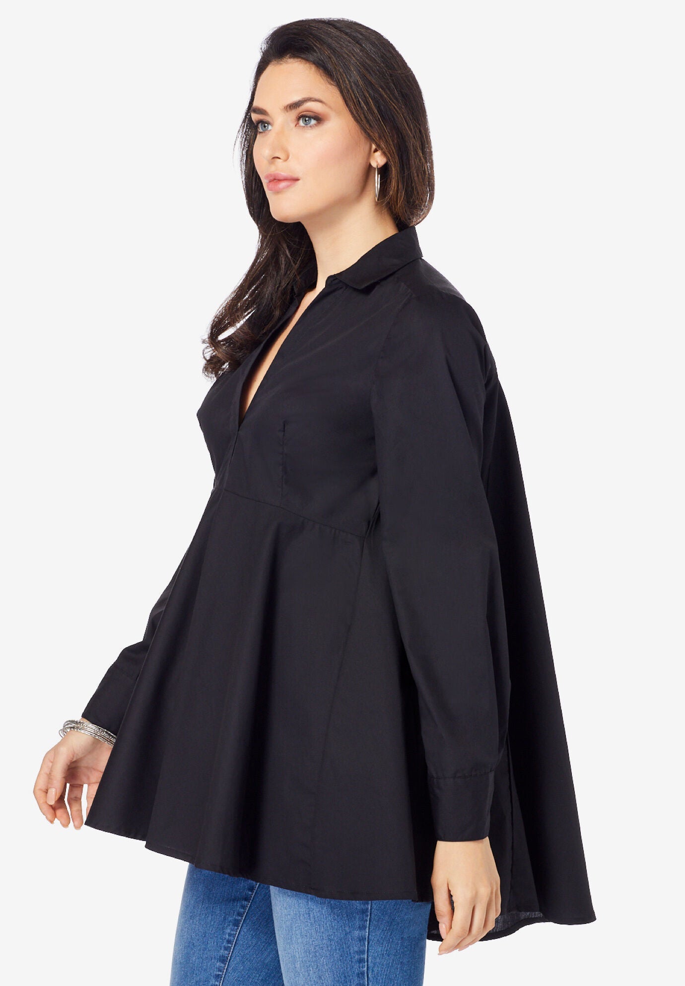 Poplin Swing Tunic, , alternate image number 2