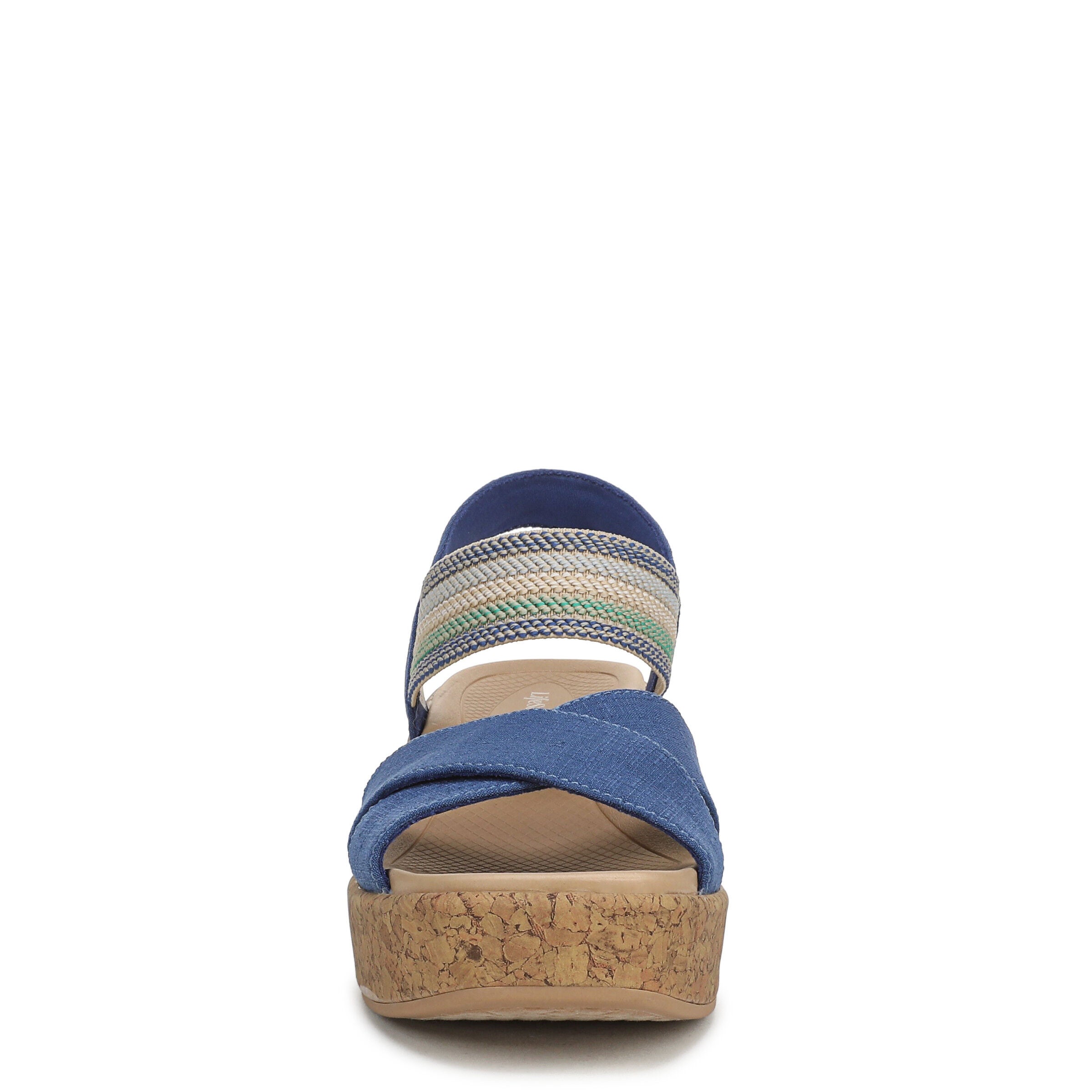 Verity Platform Sandal, DEJA VU BLUE, alternate image number 4