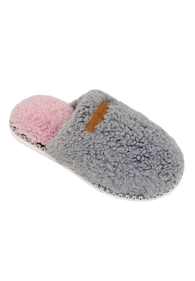 Berber Scuff Slippers, GREY, hi-res image number null