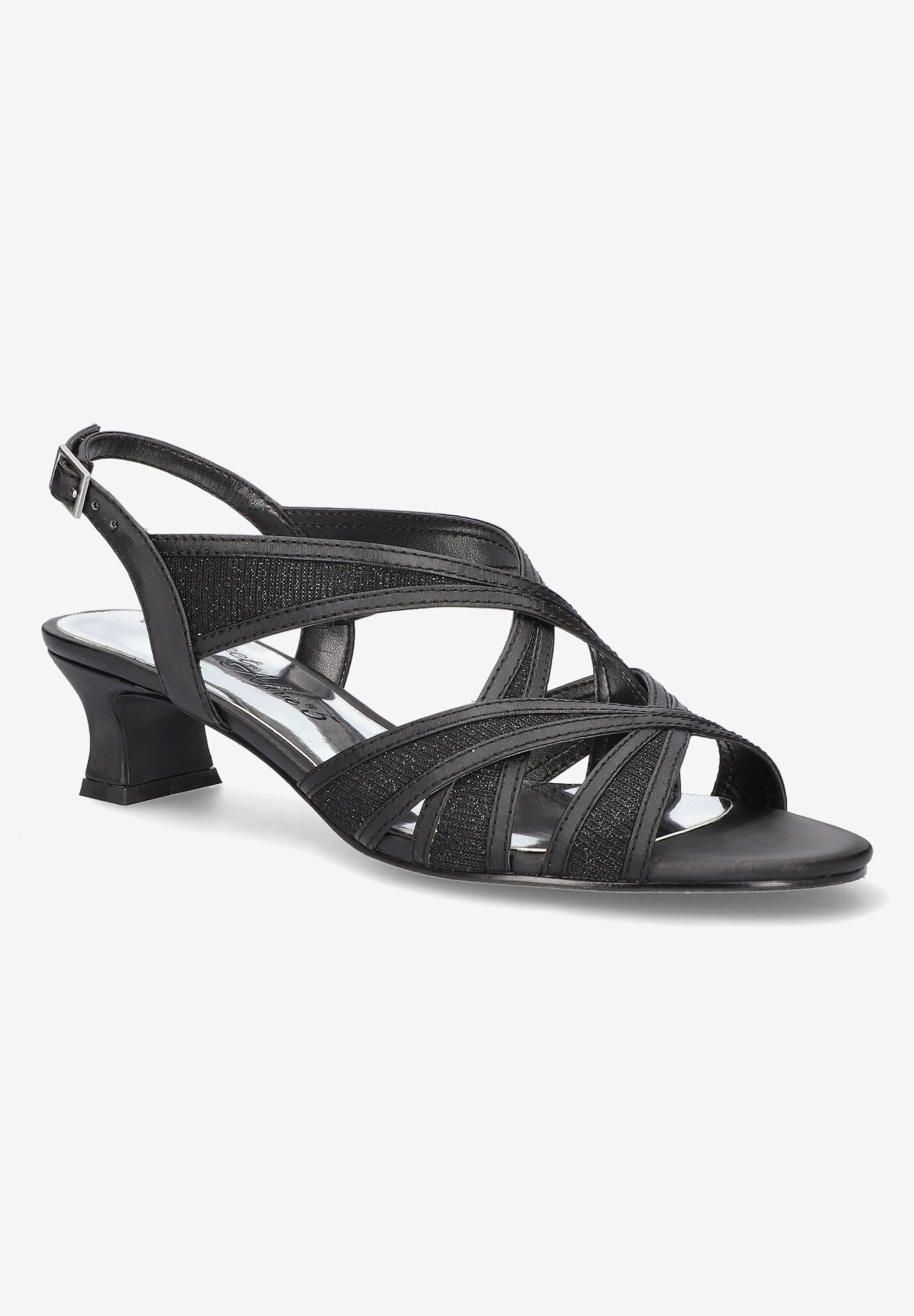 Tristen Sandal, BLACK SATIN, hi-res image number 0