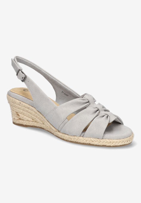 Cheerful Espadrille Sandal, GREY LINEN PRINT, hi-res image number null
