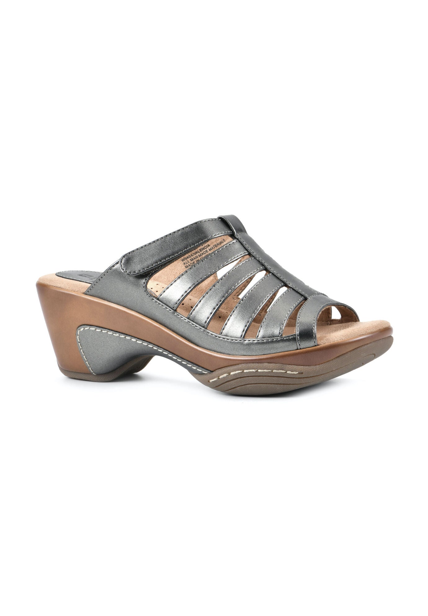 White Mountain Valencia Mule, PEWTER METALLIC SMOOTH, hi-res image number 0