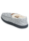 Quilted Jersey Mocassin Slipper Slippers, , on-hover image number null