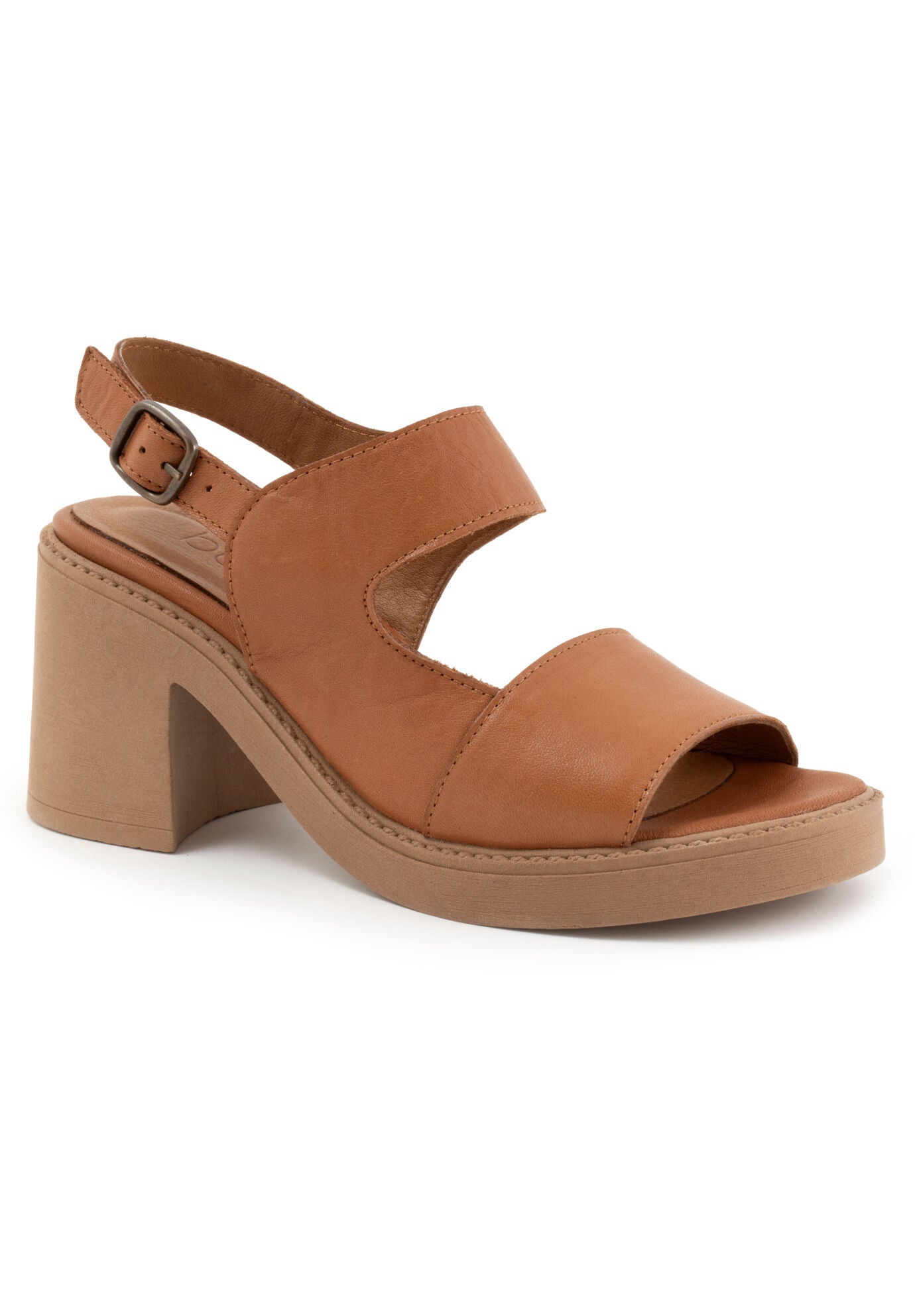 Myla Heeled Sandal, DARK TAN, hi-res image number 0