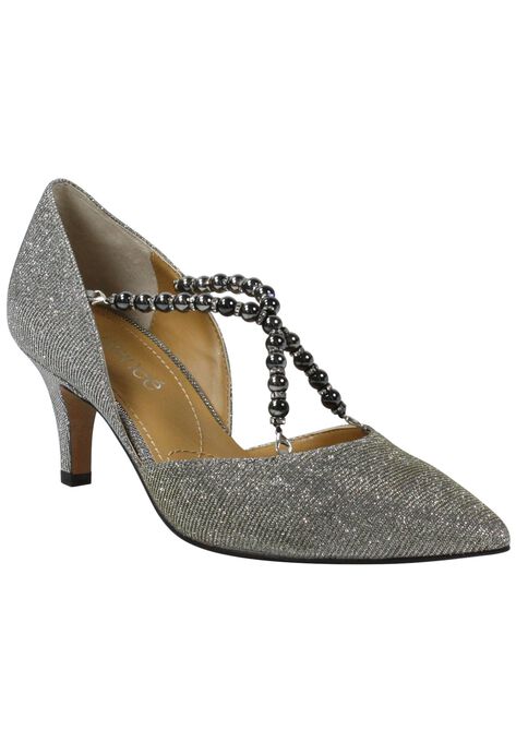 Zayna Pump , PEWTER GLITTER, hi-res image number null