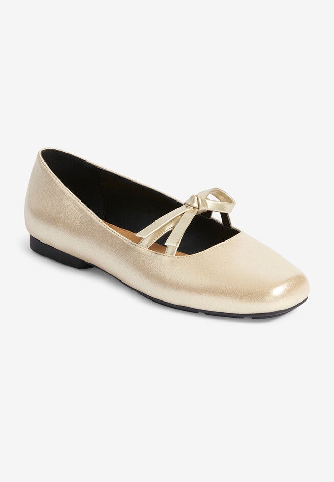 The Emili Ballet Flat, GOLD, hi-res image number null
