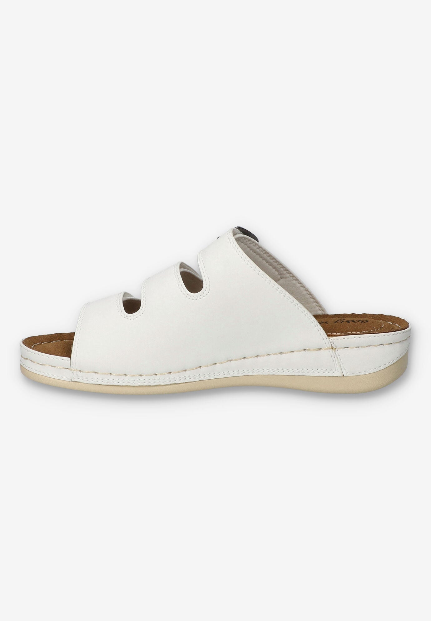 Pinterry Comfort Slide Sandal, WHITE, alternate image number 4