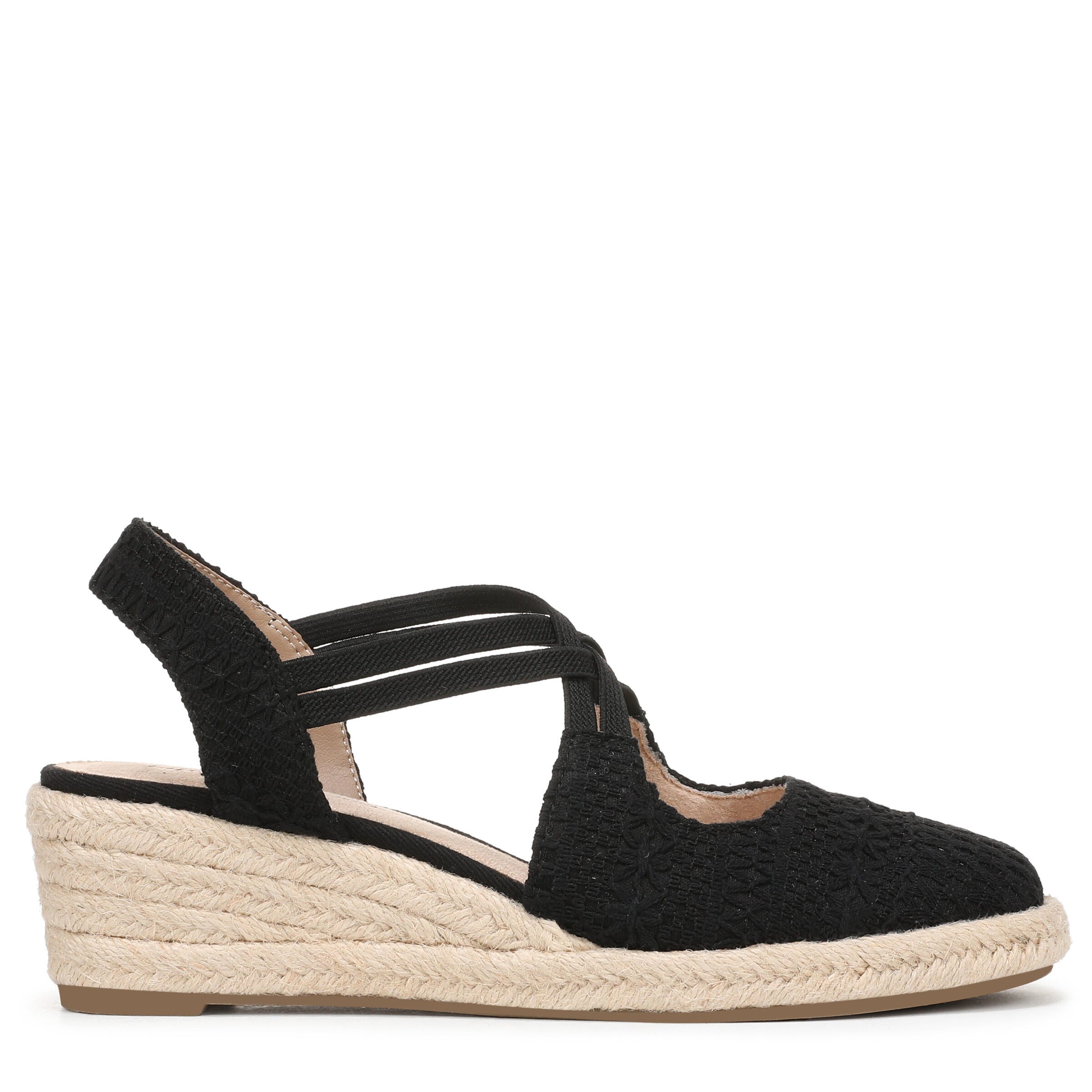 Patience Espadrille Wedge Sandal, BLACK, alternate image number 3