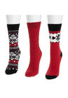 3 Pair Boot Slippers Socks, , alternate image number null