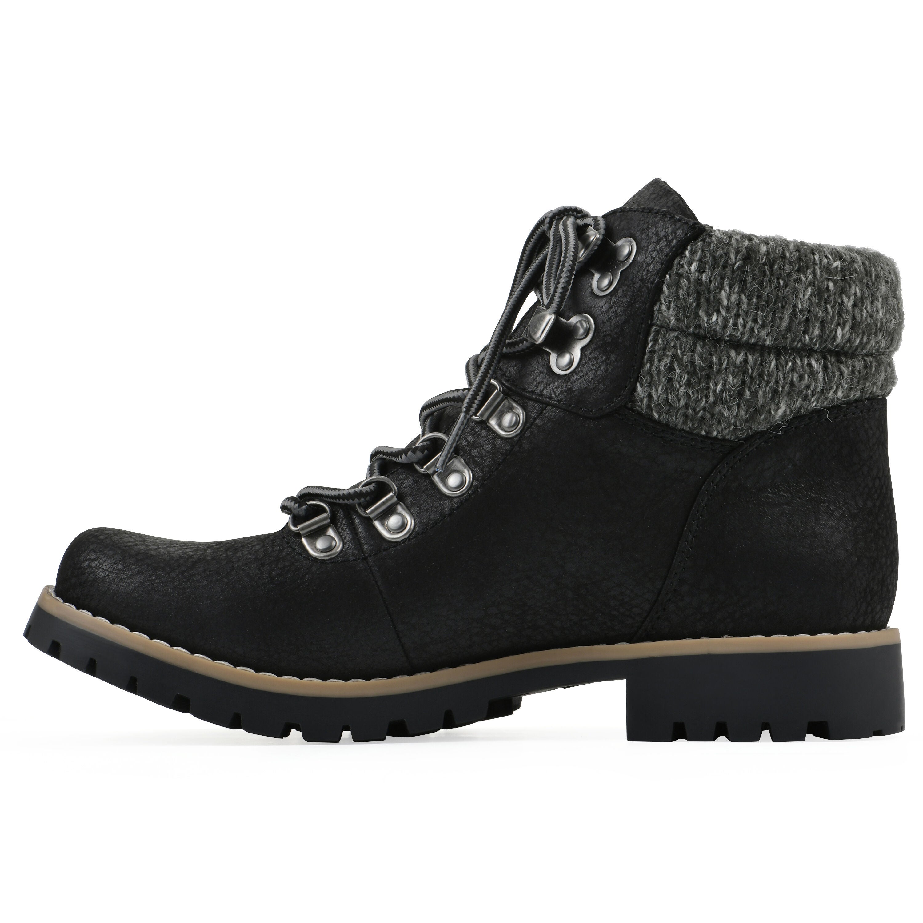 Pathfield Lace-Up Bootie, BLACK FABRIC, alternate image number 3