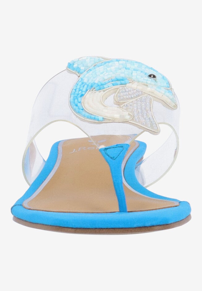 Dolphi Thong Sandal, CLEAR BLUE, alternate image number null
