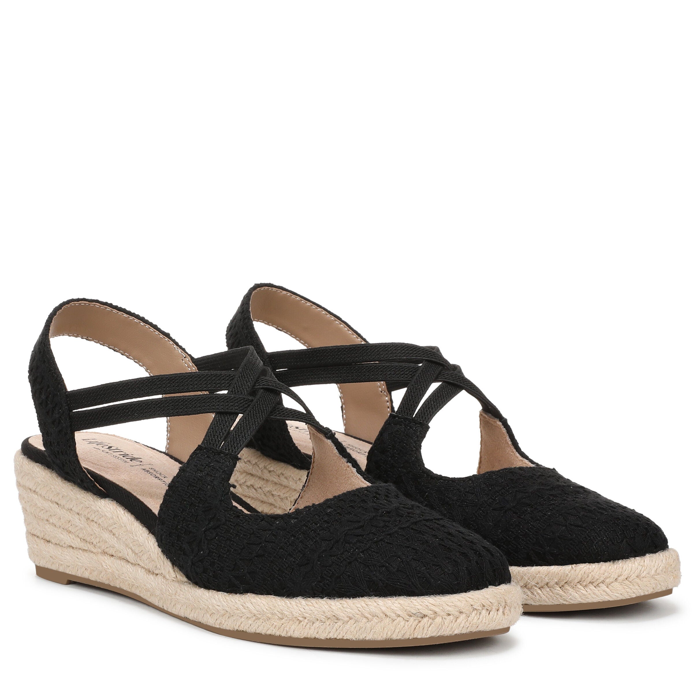 Patience Espadrille Wedge Sandal, BLACK, alternate image number 2