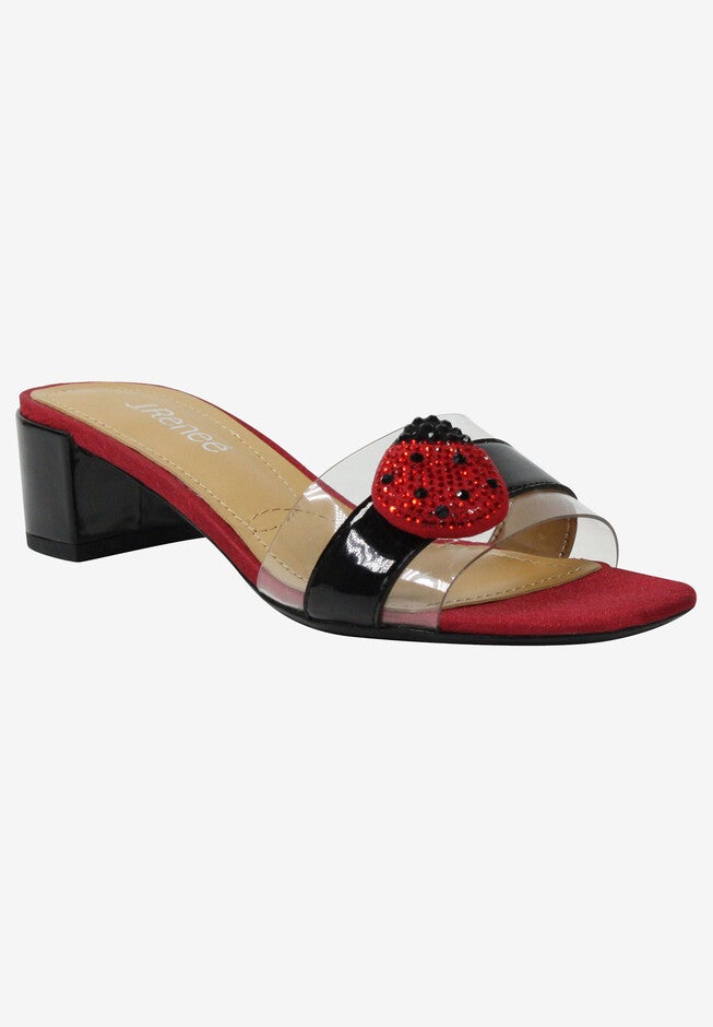 Etania Slide , CLEAR BLACK RED, hi-res image number null