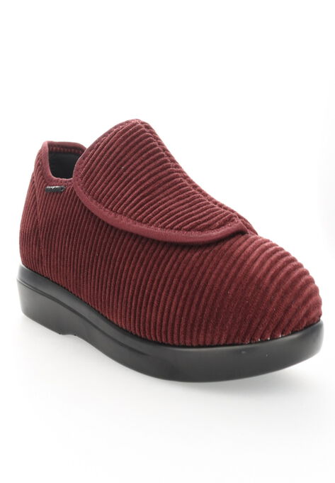 Propet Women'S Cush N Foot Slippers Flats, BURGUNDY CORDUROY, hi-res image number null