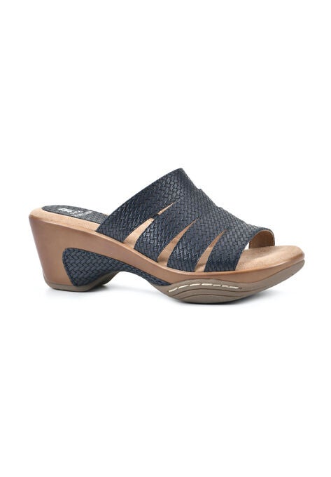 White Mountain Valora Mule Sandal, NAVY WOVEN, hi-res image number null