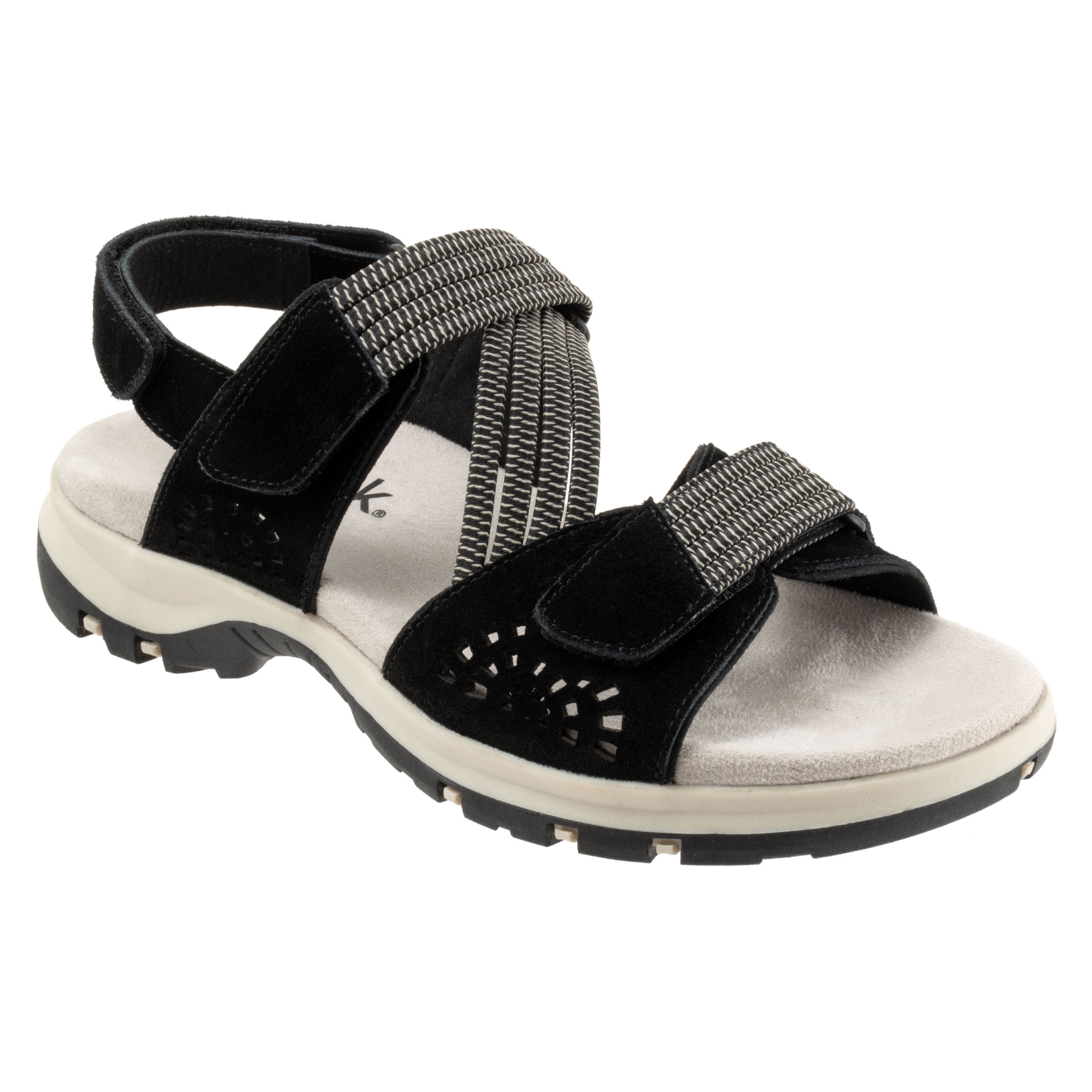 Oahu Sandal, BLACK SUEDE, hi-res image number 0