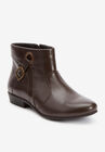 The Terri Leather Bootie, BROWN, hi-res image number 0