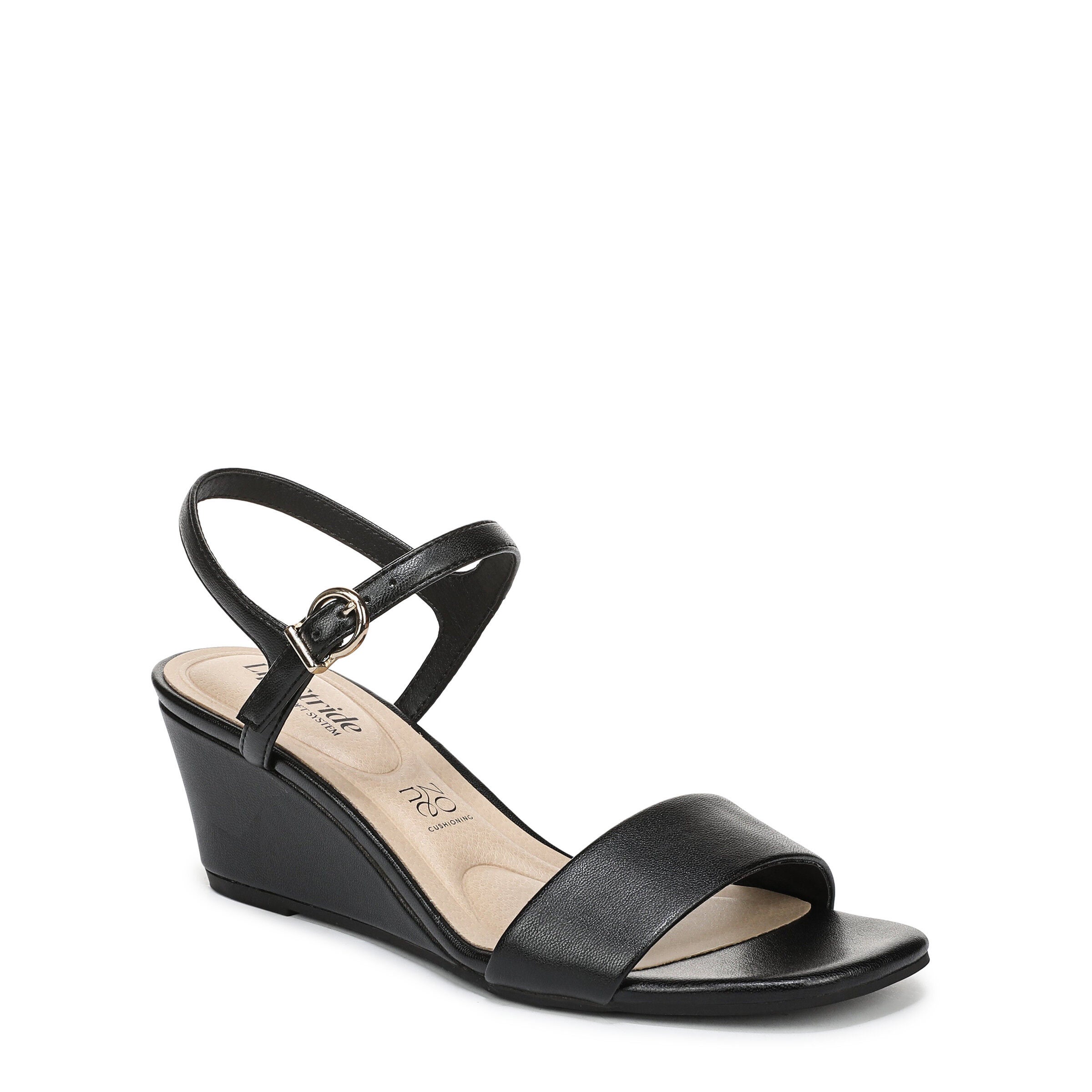 Sawyer Wedge Dress Sandal, BLACK, hi-res image number 0