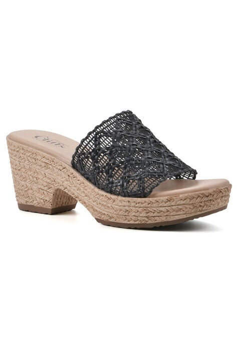 Biankka Sandals, BLACK WOVEN, hi-res image number null