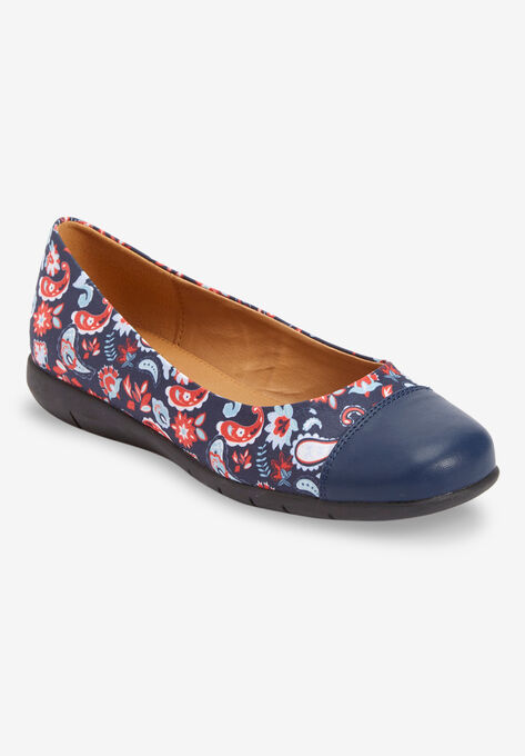 The Fay Flat, NAVY PAISLEY, hi-res image number null