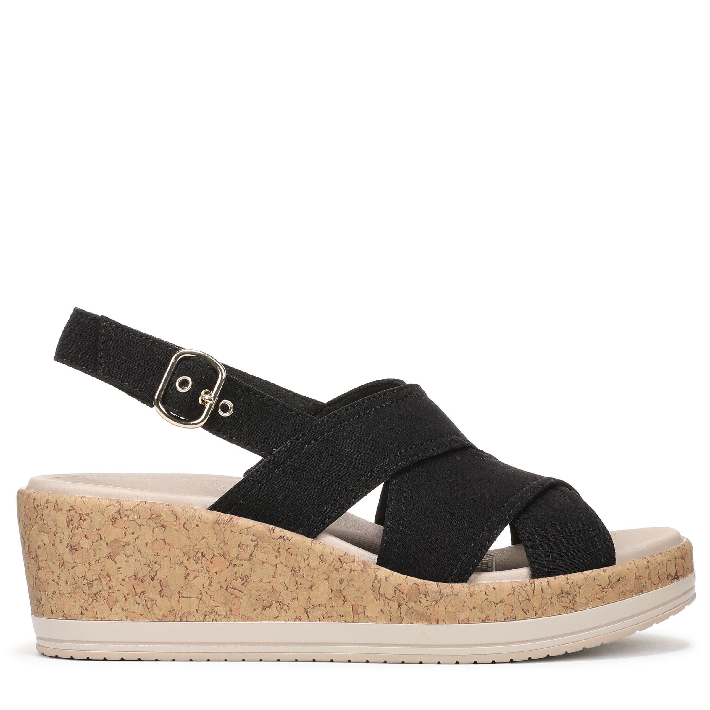 Rye Slingback Wedge Sandal, BLACK, alternate image number 3