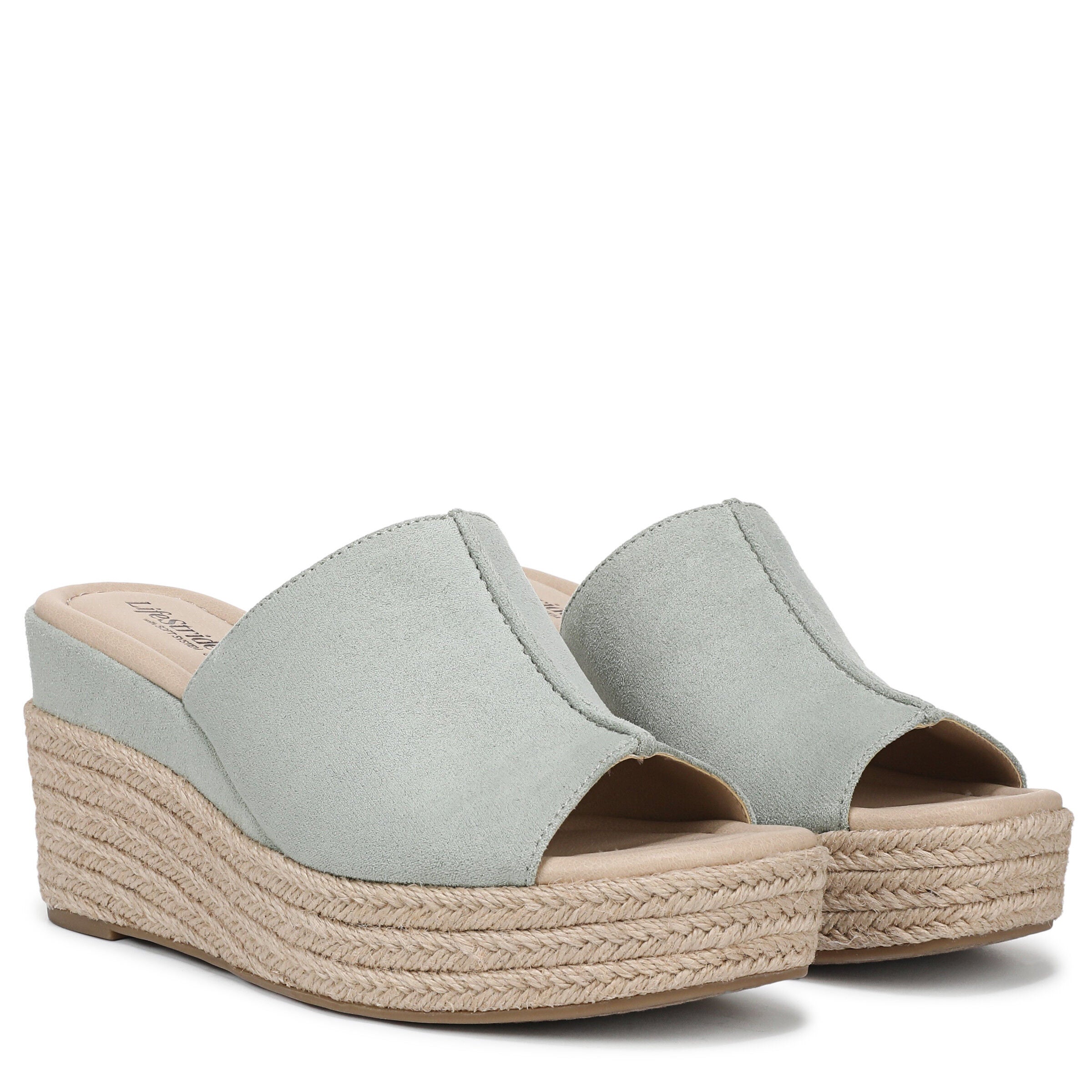 Haute Platform Espadrille Sandal, JADE GREEN, alternate image number 2