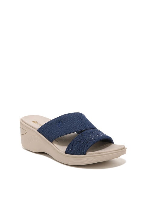 Dynasty Bright Sandal, BLUE RHINESTONE FABRIC, hi-res image number null