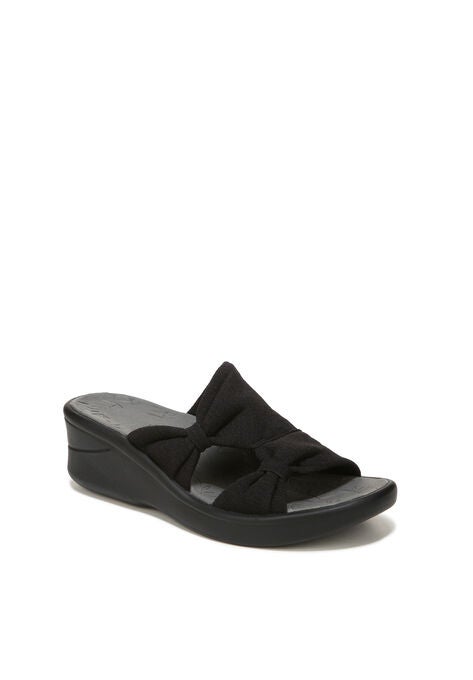 Smile More Sandal, BLACK FABRIC, hi-res image number null