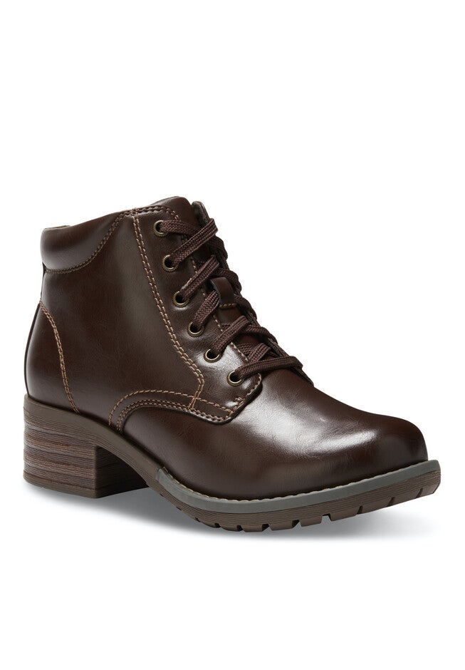 Trudy Lace Up Bootie, BROWN, hi-res image number 0