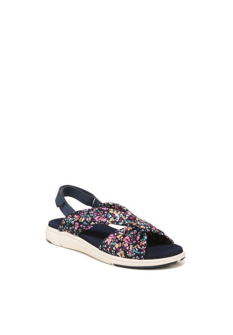 Macy Floral Sandal, NAVY MULTI FABRIC, hi-res image number null