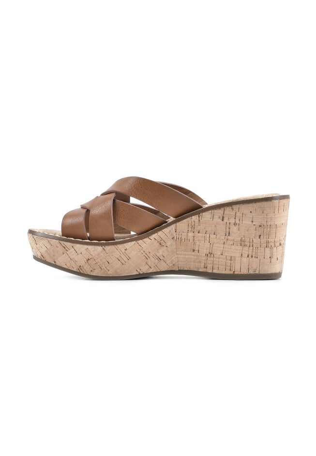 White Mountain Samwell Platform Wedge Sandal, , alternate image number null