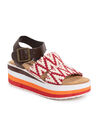 Groove Music Platform Sandals, RED WHITE, hi-res image number null
