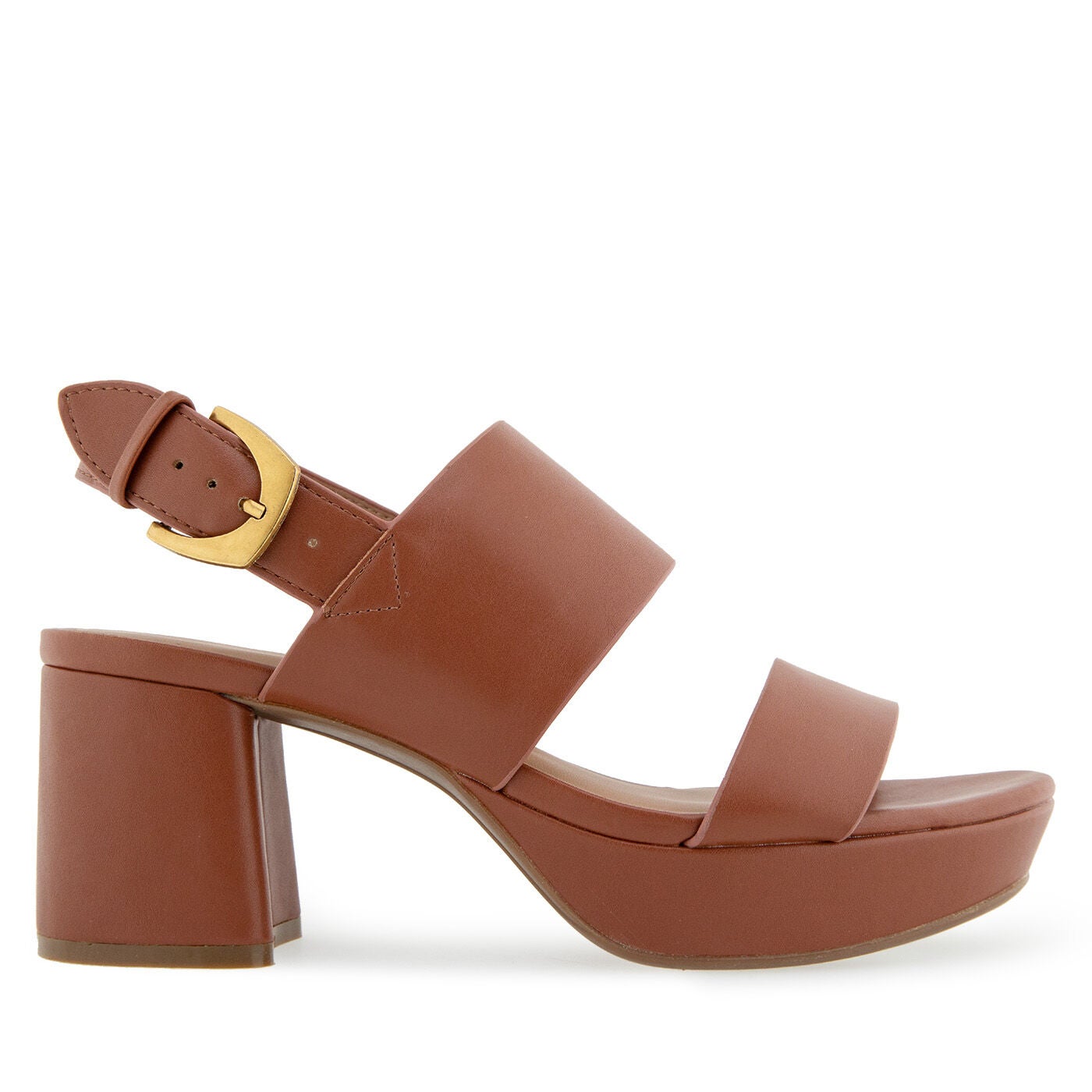 Camilia Platform Sandal, COGNAC, alternate image number 2