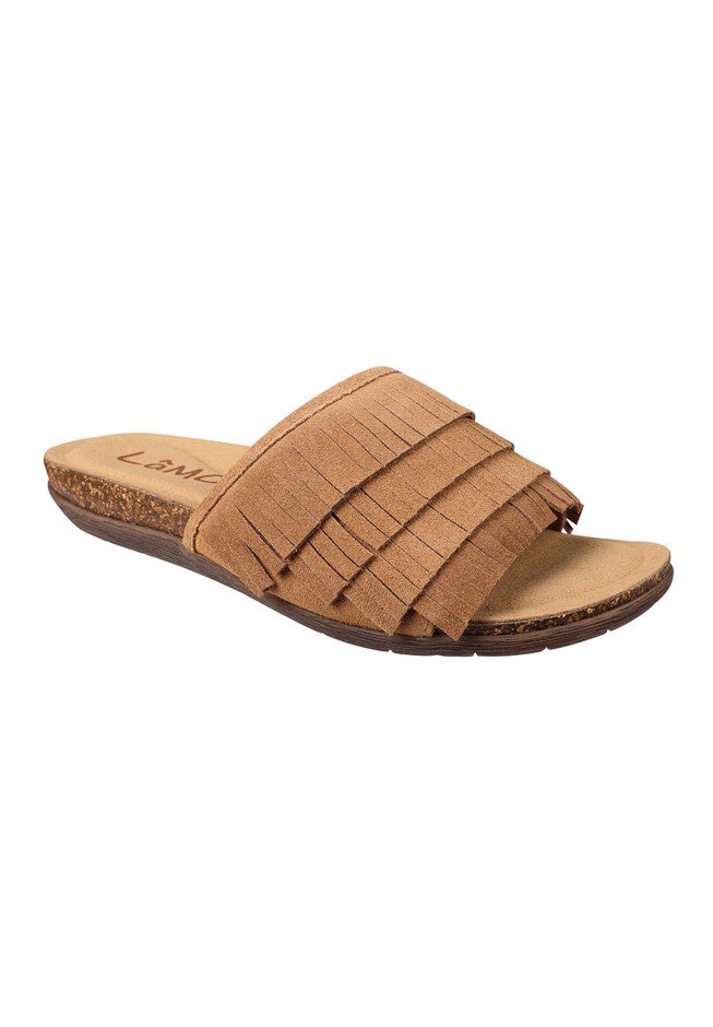 Clea Slide Sandal, CHESTNUT, hi-res image number 0