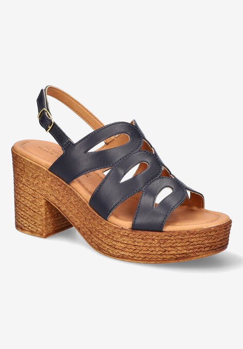 Pri-Italy Sandals, NAVY LEATHER, hi-res image number null