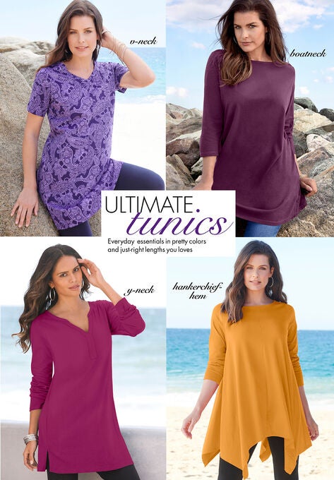 Scoopneck Swing Ultimate Tunic, , alternate image number null
