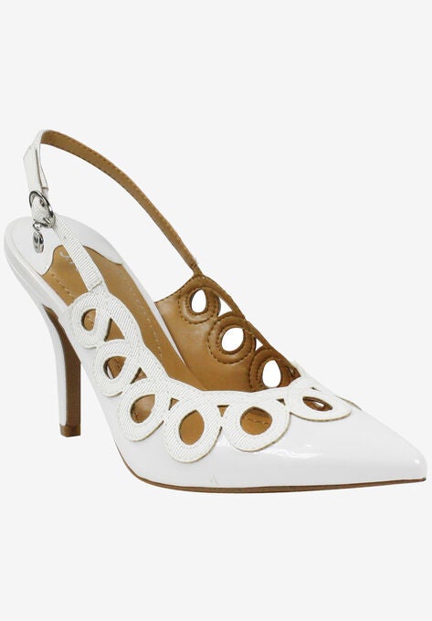 Reghina Slingback, WHITE PATENT GROSGRAIN, hi-res image number null