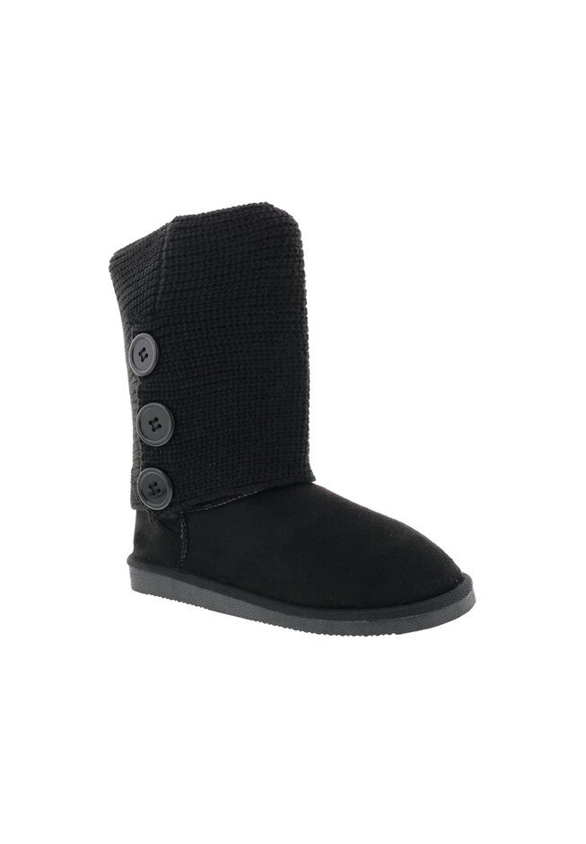 Arctic Knit Boot, BLACK MICROSUEDE, hi-res image number null