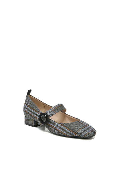 Chic Mary Jane Flat, BLUE PLAID, hi-res image number null