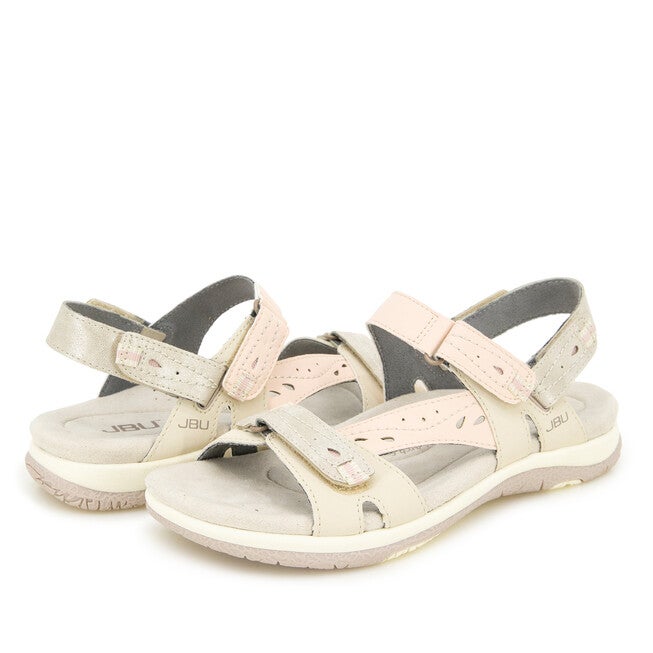 Stephie Vegan Sandal, CHALK ROSE METALLIC, alternate image number null