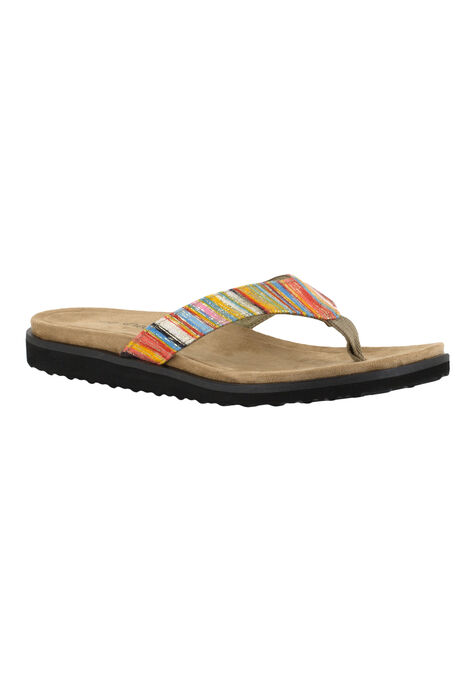Stevie Sandals by Easy Street®, BRIGHT STRIPE, hi-res image number null