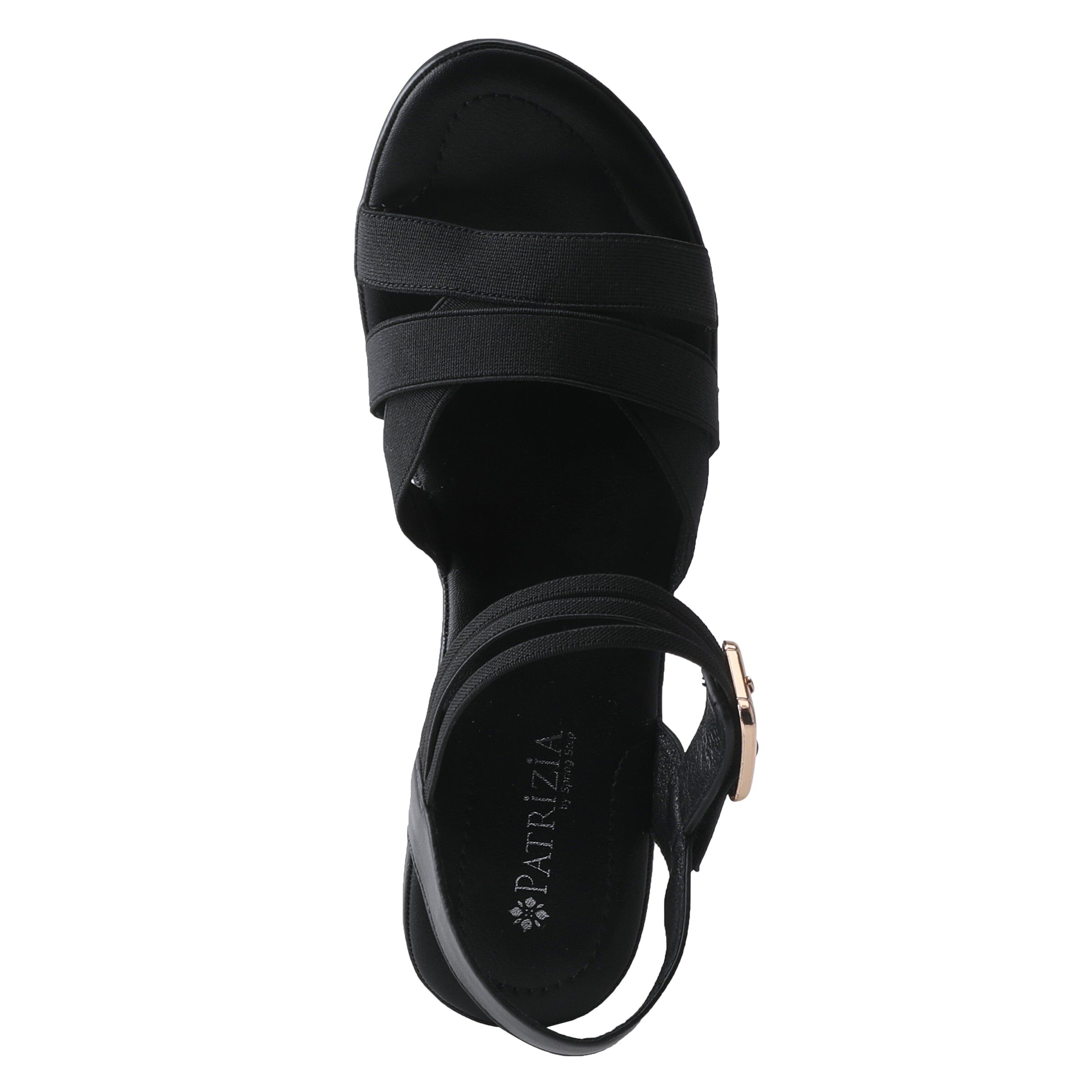Neesa-Stretch Heel Sandal, BLACK, alternate image number 3
