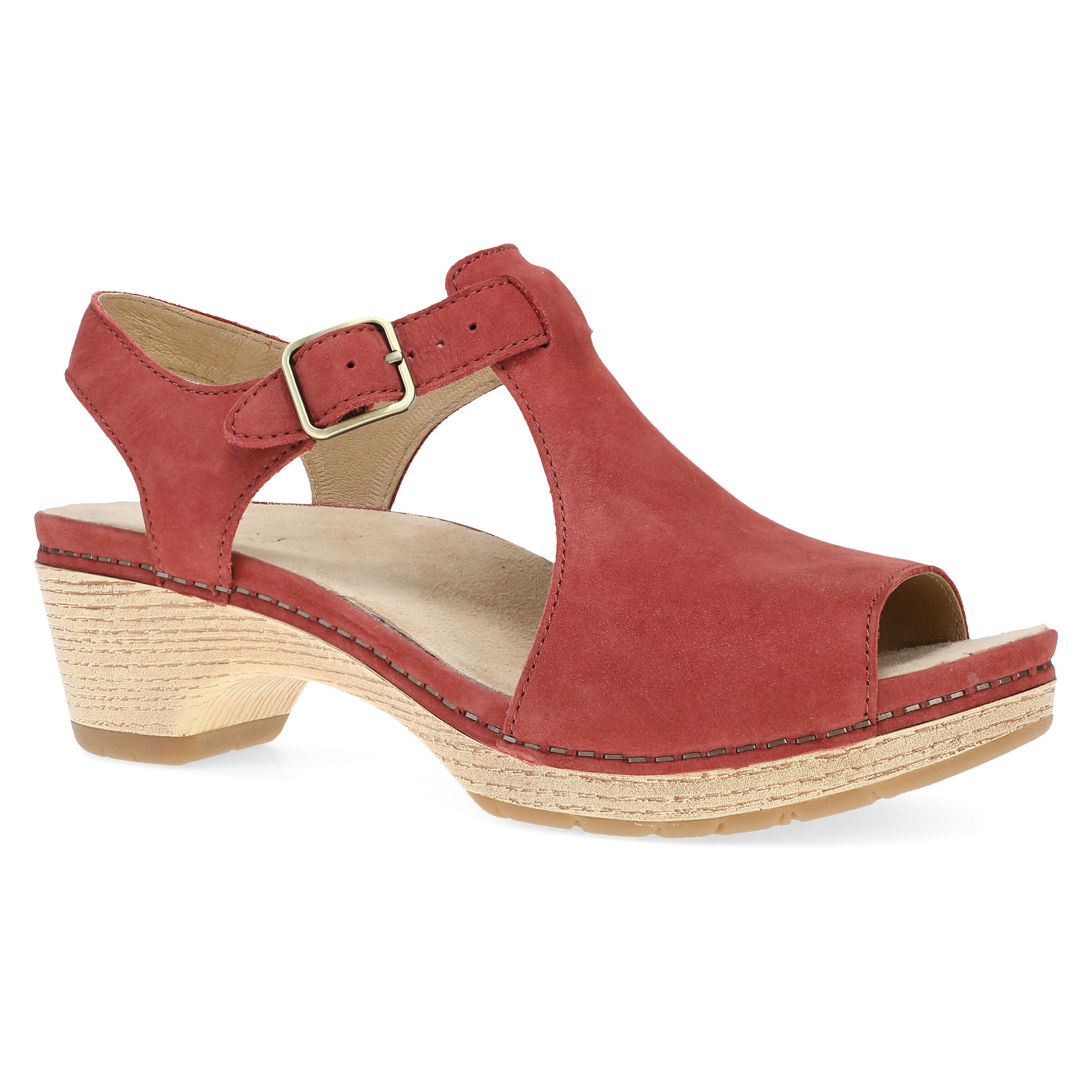 Laverne Paprika Nubuck Sandal, PAPRIKA, hi-res image number 0